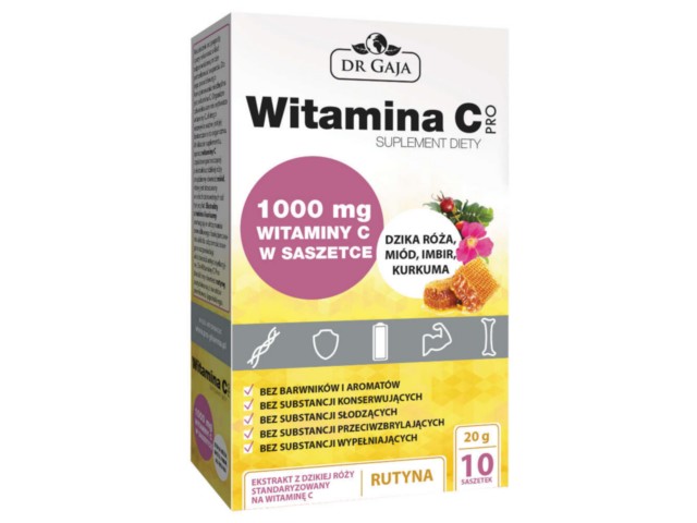 Witamina C Pro interakcje ulotka proszek do rozpuszczenia - 10 sasz.