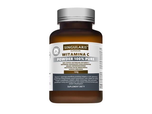 Witamina C Singularis Superior Powder 100% pure interakcje ulotka proszek  100 g