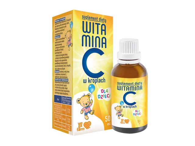 Witamina C w kroplach dla dzieci interakcje ulotka krople - 50 ml