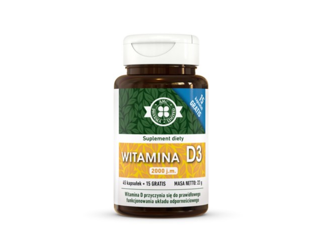 Witamina D3 2000 j.m. interakcje ulotka kapsułki - 60 kaps.