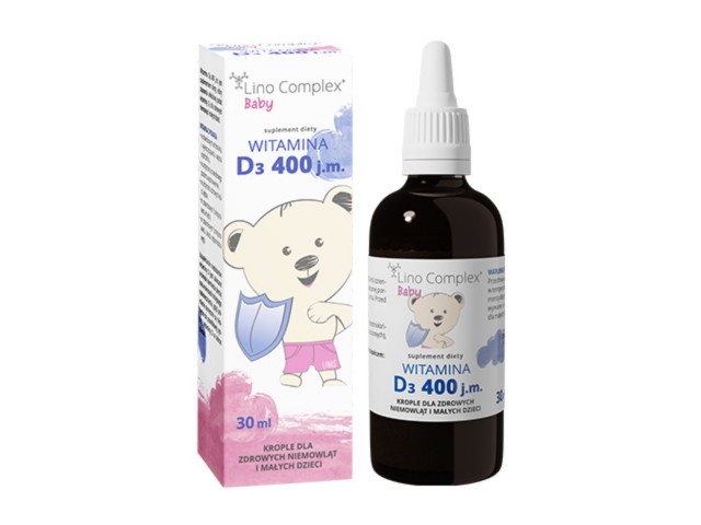 Witamina D3 400 j.m. interakcje ulotka krople doustne - 30 ml