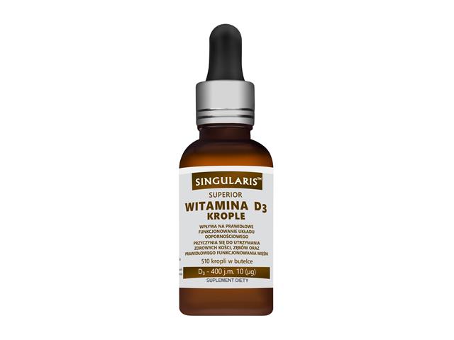 Witamina D3 4000 IU Singularis Superior Krople interakcje ulotka krople - 30 ml