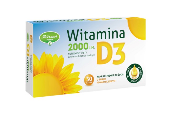 Witamina D3 interakcje ulotka kapsułki miękkie - 30 kaps.