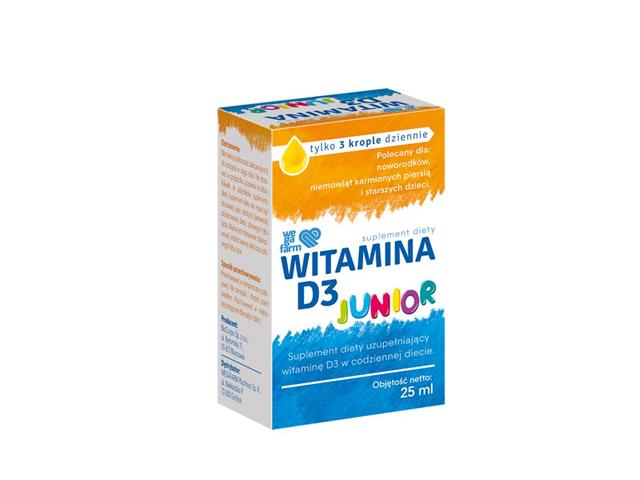 Witamina D3 Junior interakcje ulotka płyn  25 ml