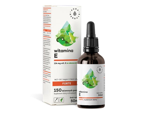 Witamina E Forte 200 IU MCT-Oil interakcje ulotka krople - 50 ml