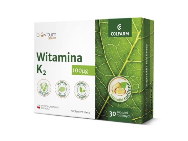 Witamina K2 Biovitum Liquid interakcje ulotka kapsułki miękkie - 30 kaps.
