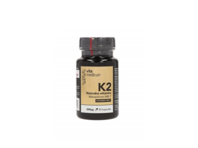 Witamina K2 MK-7 200 mcg VitaMedicus interakcje ulotka kapsułki  30 kaps.