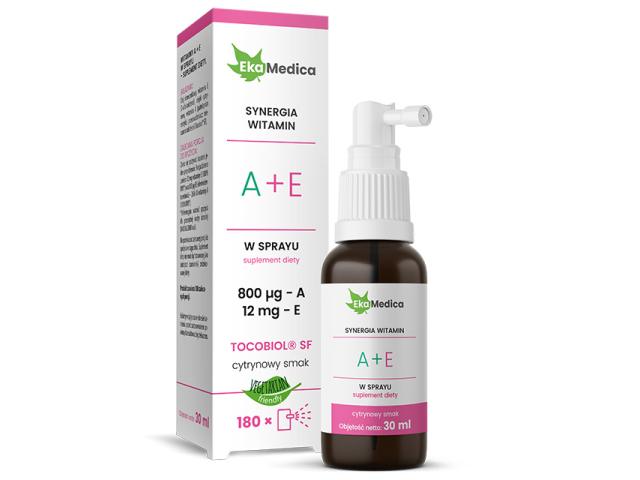 Witaminy A+E Spray interakcje ulotka spray - 30 ml