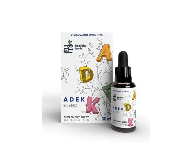 Witaminy ADEK Blend interakcje ulotka olej - 30 ml