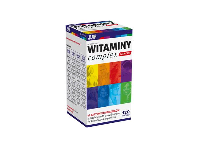 Witaminy Complex Easy Caps interakcje ulotka kapsułki - 120 kaps.