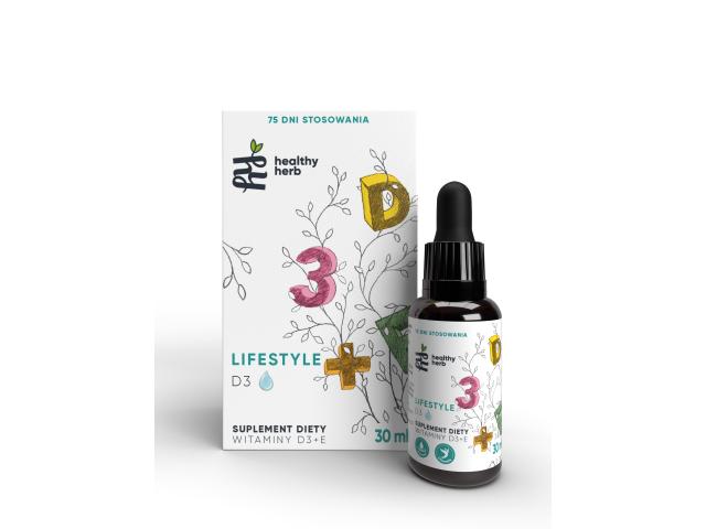 Witaminy D3 + E Lifestyle interakcje ulotka olej - 30 ml (but.z kropl.)