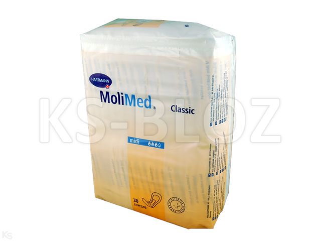 Wkł.chłonne MOLIMED CLASSIC Midi interakcje ulotka wkładka urologiczna - 30 szt.