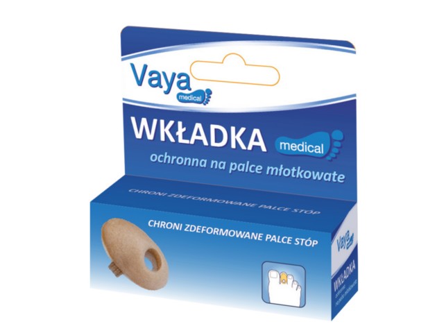 Wkładka ochronna na palce młotkowate VAYA interakcje ulotka wkładka do obuwia - 1 op.