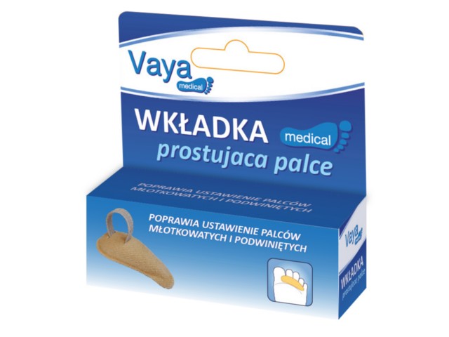Wkładka prostująca palce VAYA (prawa) interakcje ulotka wkładka do obuwia - 1 op.