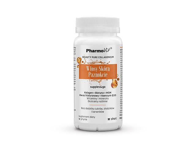 Włosy Skóra Paznokcie supples & go Pharmovit interakcje ulotka płyn - 120 ml