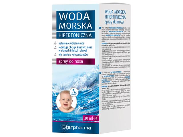 Woda morska hipertoniczna interakcje ulotka spray do nosa  30 ml