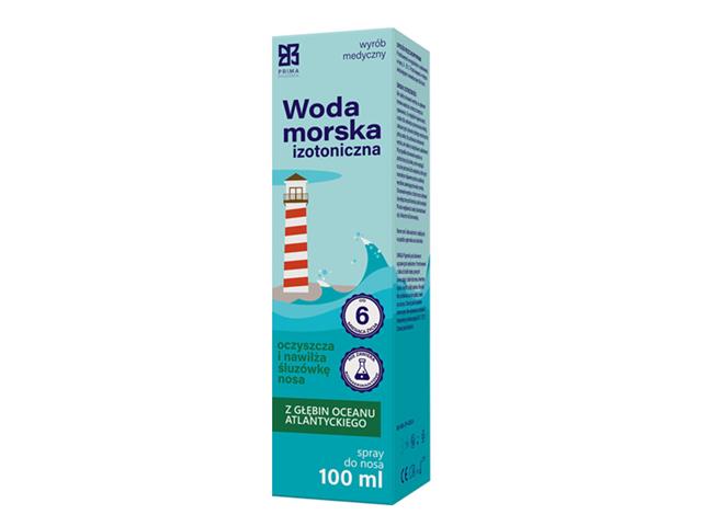 Woda morska izotoniczna interakcje ulotka spray do nosa  100 ml