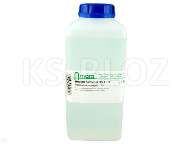 Wodoru Nadtlenek 3% interakcje ulotka płyn - 1 kg