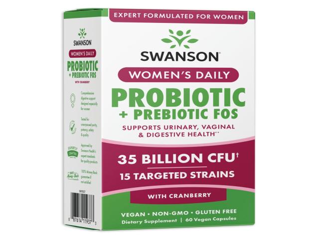Women's Daily Probiotic + Prebiotic FOS interakcje ulotka kapsułki - 60 kaps.