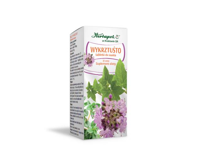 Wykrztuśto interakcje ulotka tabletki do ssania - 30 tabl.