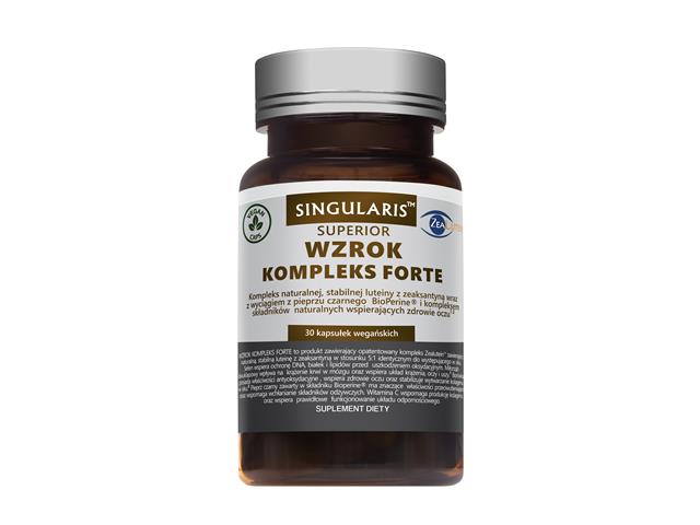 Wzrok Kompleks Forte + Luteina 15 mg Singularis Superior interakcje ulotka kapsułki z roślinnej celulozy  30 kaps.