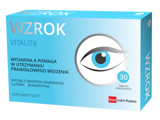 Wzrok Vitalite interakcje ulotka tabletki powlekane - 30 tabl. (1 blist. po 30 tabl.)