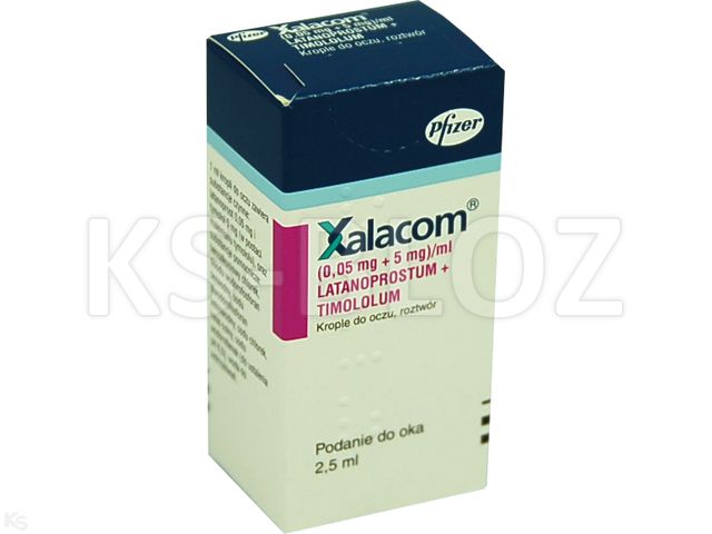 Xalacom interakcje ulotka krople do oczu, roztwór (50mcg+5mg)/ml 1 but. po 2.5 ml