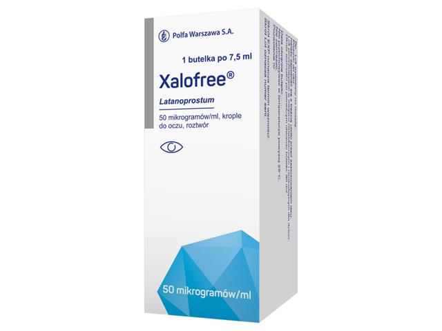 Xalofree interakcje ulotka krople do oczu, roztwór 50 mcg/ml 7.5 ml | butelka