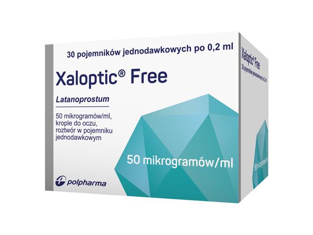 Xaloptic Free interakcje ulotka krople do oczu, roztwór 50 mcg/ml 