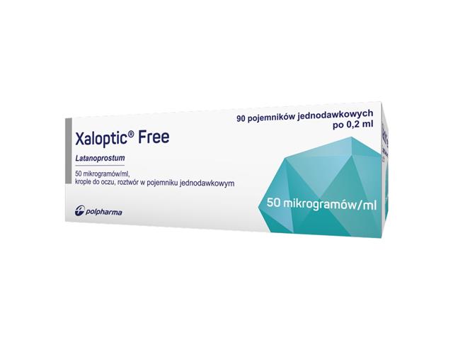 Xaloptic Free interakcje ulotka krople do oczu, roztwór 50 mcg/ml 90 poj. po 0.2 ml