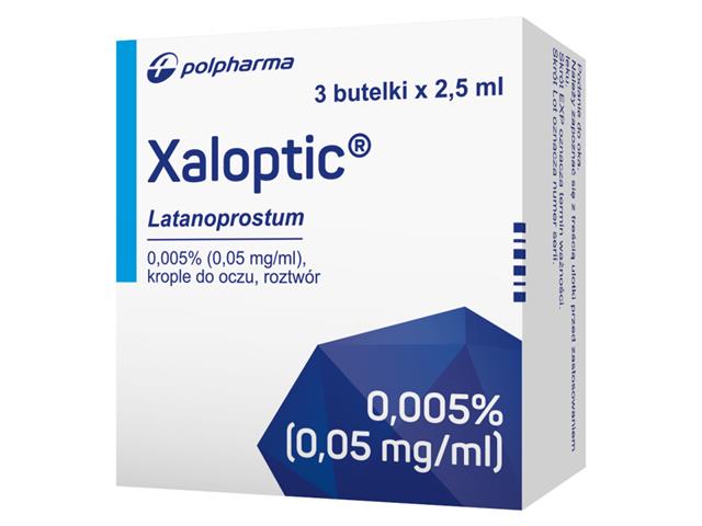 Xaloptic interakcje ulotka krople do oczu, roztwór 50 mcg/ml 3 but. po 2.5 ml