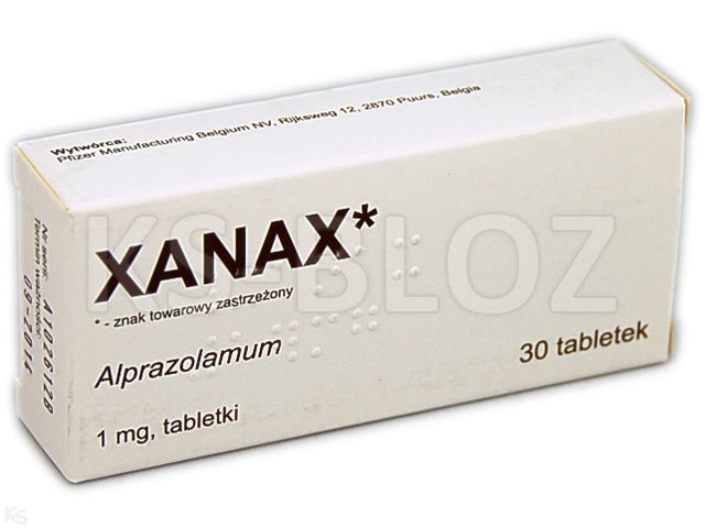 Xanax interakcje ulotka tabletki 1 mg 30 tabl. | blister