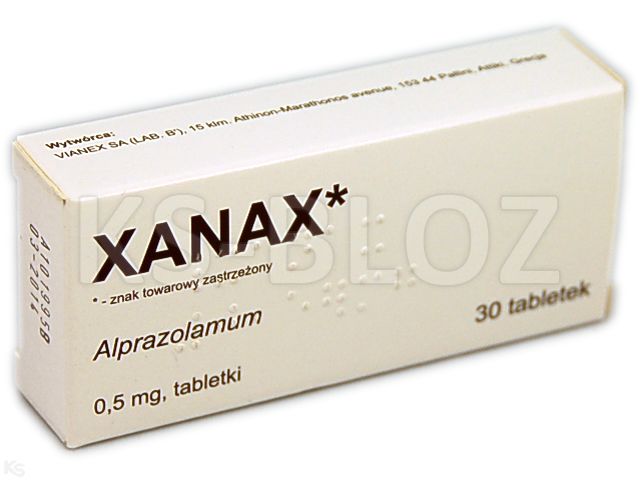 Xanax interakcje ulotka tabletki 500 mcg 30 tabl. | 3 blist.po 10 szt.