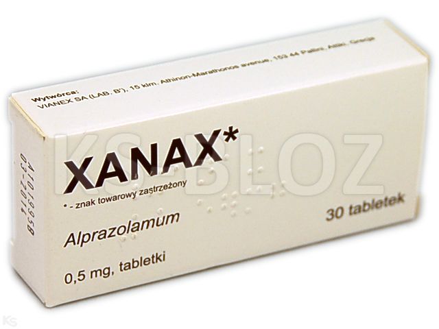 Xanax interakcje ulotka tabletki 500 mcg 30 tabl. (3 blist. po 10 tabl.)