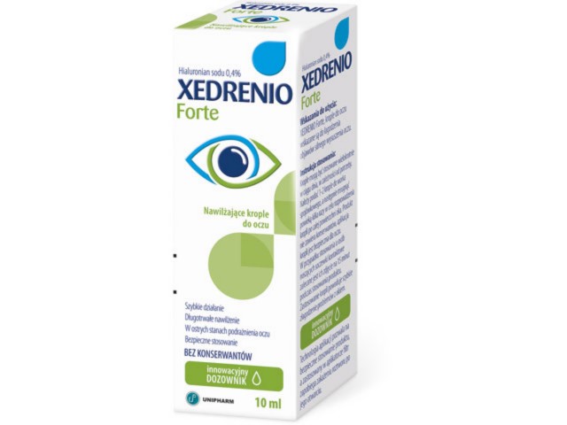 Xedrenio Forte interakcje ulotka krople do oczu  10 ml