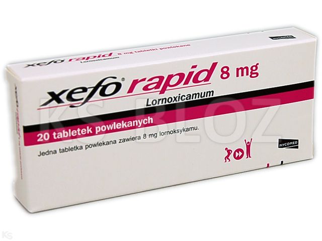 Xefo Rapid interakcje ulotka tabletki powlekane 8 mg 