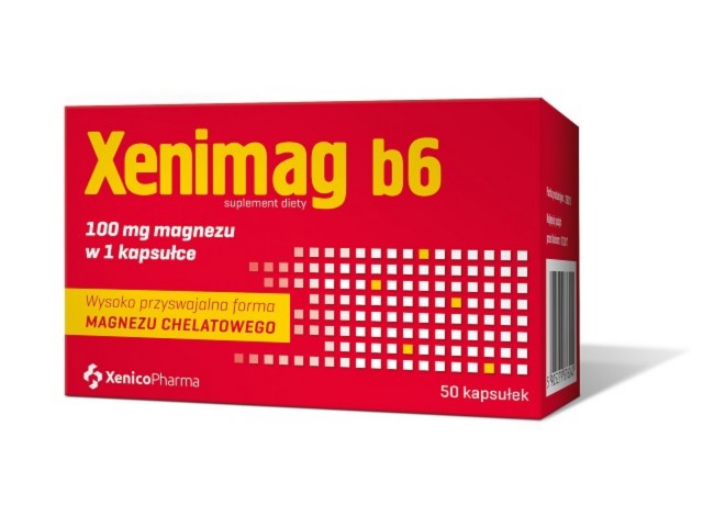 Xenimag B6 interakcje ulotka kapsułki  50 kaps. | 5 blist.po 10 kaps.