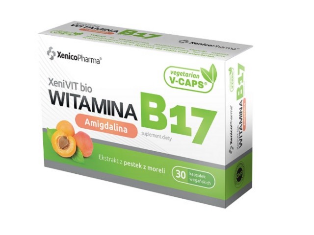 Xenivit Bio Witamina B17 Amigdalina interakcje ulotka kapsułki z roślinnej celulozy - 30 kaps.