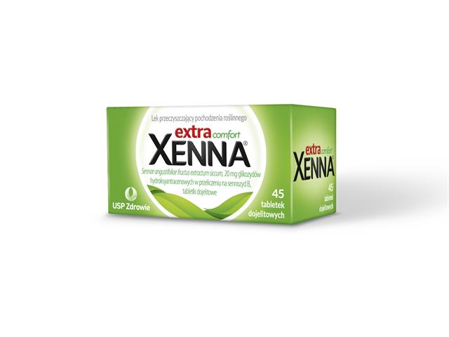 Xenna Extra Comfort interakcje ulotka tabletki dojelitowe 0,15-0,22 g 45 tabl.
