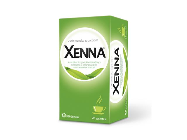 Xenna interakcje ulotka zioła do zaparzania w saszetkach 0,9-1,1 g 20 sasz.