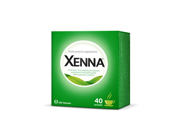 Xenna interakcje ulotka zioła do zaparzania w saszetkach 0,9-1,1 g 40 sasz.