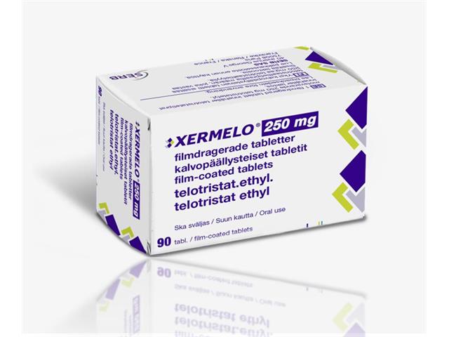 Xermelo interakcje ulotka tabletki powlekane 250 mg 90 tabl.
