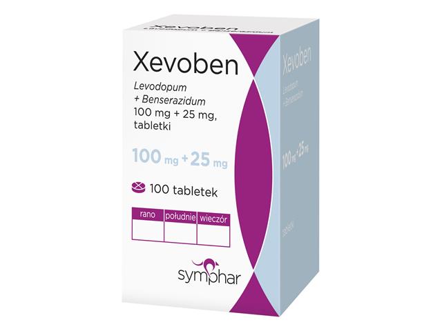 Xevoben interakcje ulotka tabletki 25mg+100mg 100 tabl.