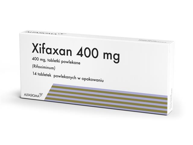 Xifaxan 400 mg interakcje ulotka tabletki powlekane 400 mg 14 tabl.