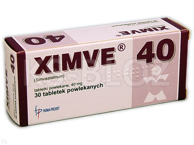 Ximve interakcje ulotka tabletki powlekane 40 mg 