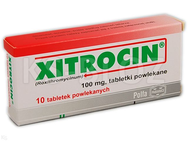 Xitrocin interakcje ulotka tabletki powlekane 100 mg 10 tabl.