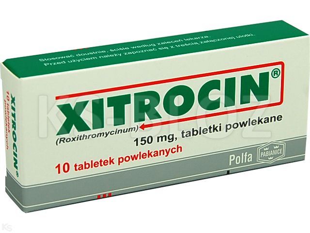 Xitrocin interakcje ulotka tabletki powlekane 150 mg 10 tabl. | blister