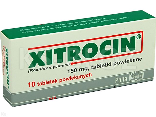 Xitrocin interakcje ulotka tabletki powlekane 150 mg 10 tabl. (blist.)