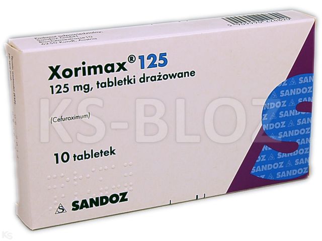 Xorimax 125 interakcje ulotka tabletki drażowane 125 mg 10 tabl. (blist.)