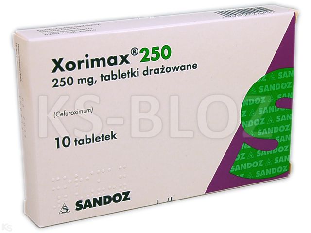 Xorimax 250 interakcje ulotka tabletki drażowane 250 mg 10 tabl. (blist.)